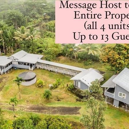 Monstera Bungalow, Spacious, King Bed, Big Kitchen Keaau Bagian luar foto